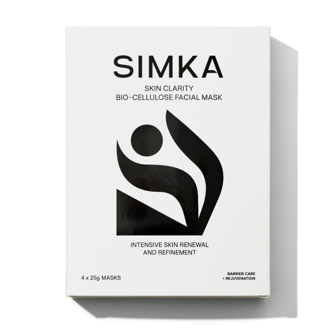SIMKA Skin Clarity Bio-Cellulose Facial Mask box, 4 pack