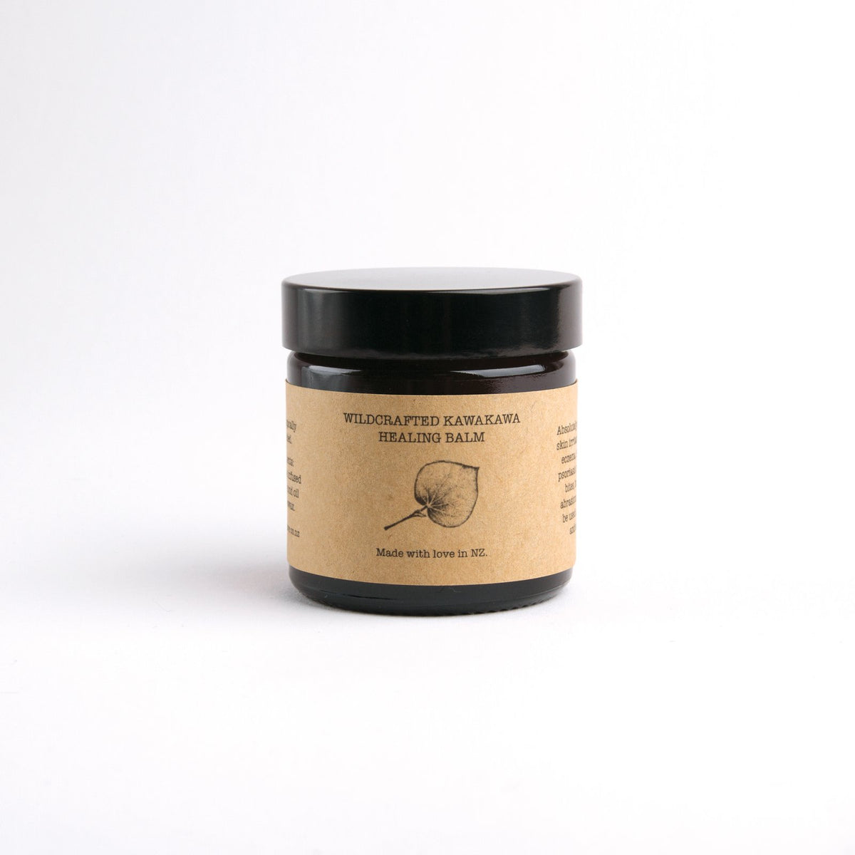 Wild Love Wildcrafted Kawakawa Healing Balm jar