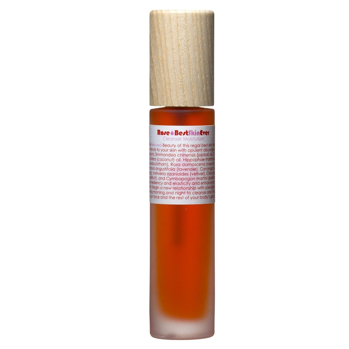Living Libations Best Skin Ever Rose oil cleanser bottle, 50ml