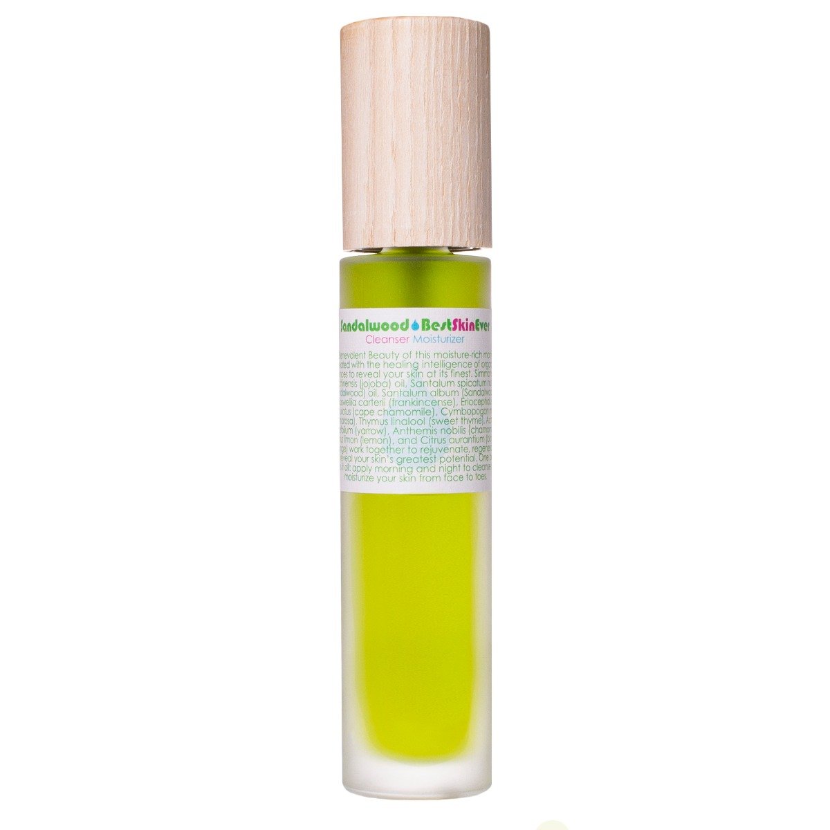 Living Libations Best Skin Ever Sandalwood oil cleanser bottle, 50ml
