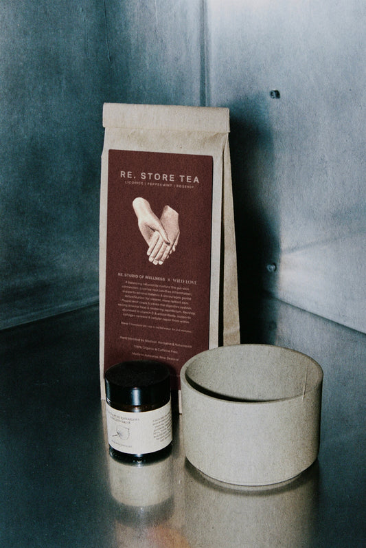 RE.STORE Tea, a Wild Love x RE.Studio of Wellness collaboration, Licorice Peppermint Rosehip blend