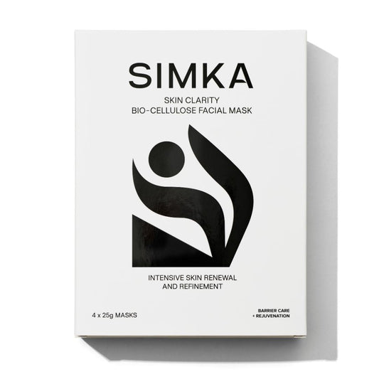 SIMKA Skin Clarity Bio-Cellulose Facial Mask box, 4 pack